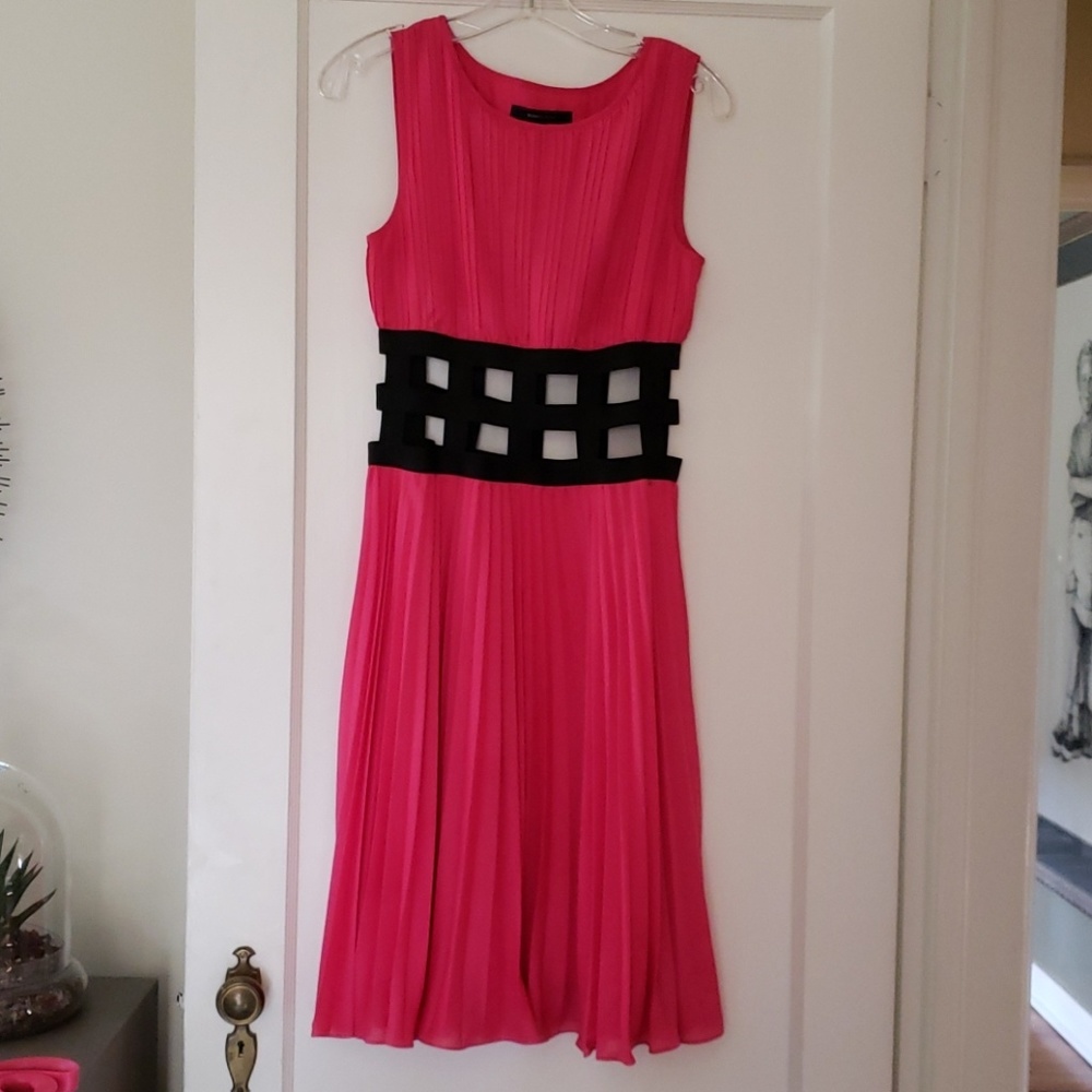 Hot pink flirty dress